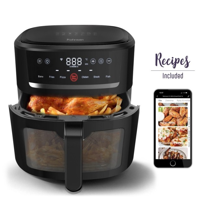 Horkovzdušná fritéza Rohnson R-2834 SmartChef XL Wi-Fi Horkovzdušná fritéza Rohnson R-2834 SmartChef XL Wi-Fi