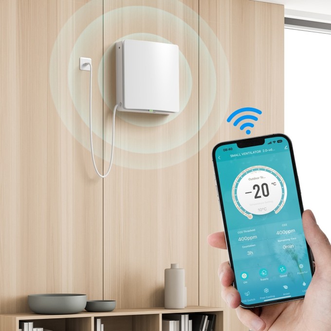 Rekuperacja decentralna AERIUM FreshPair+ C60P z czujnikiem CO2